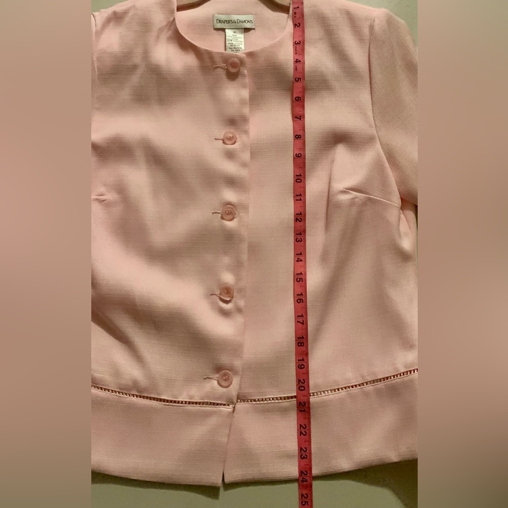 Elegant Drapers & Damon’s Women’s Pink Skirt Suit Set, Sz 10. NWOT - Picture 13 of 16